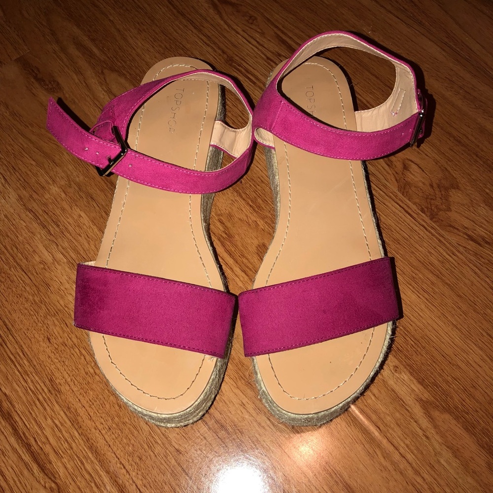 Topshop platform pink sandal💕